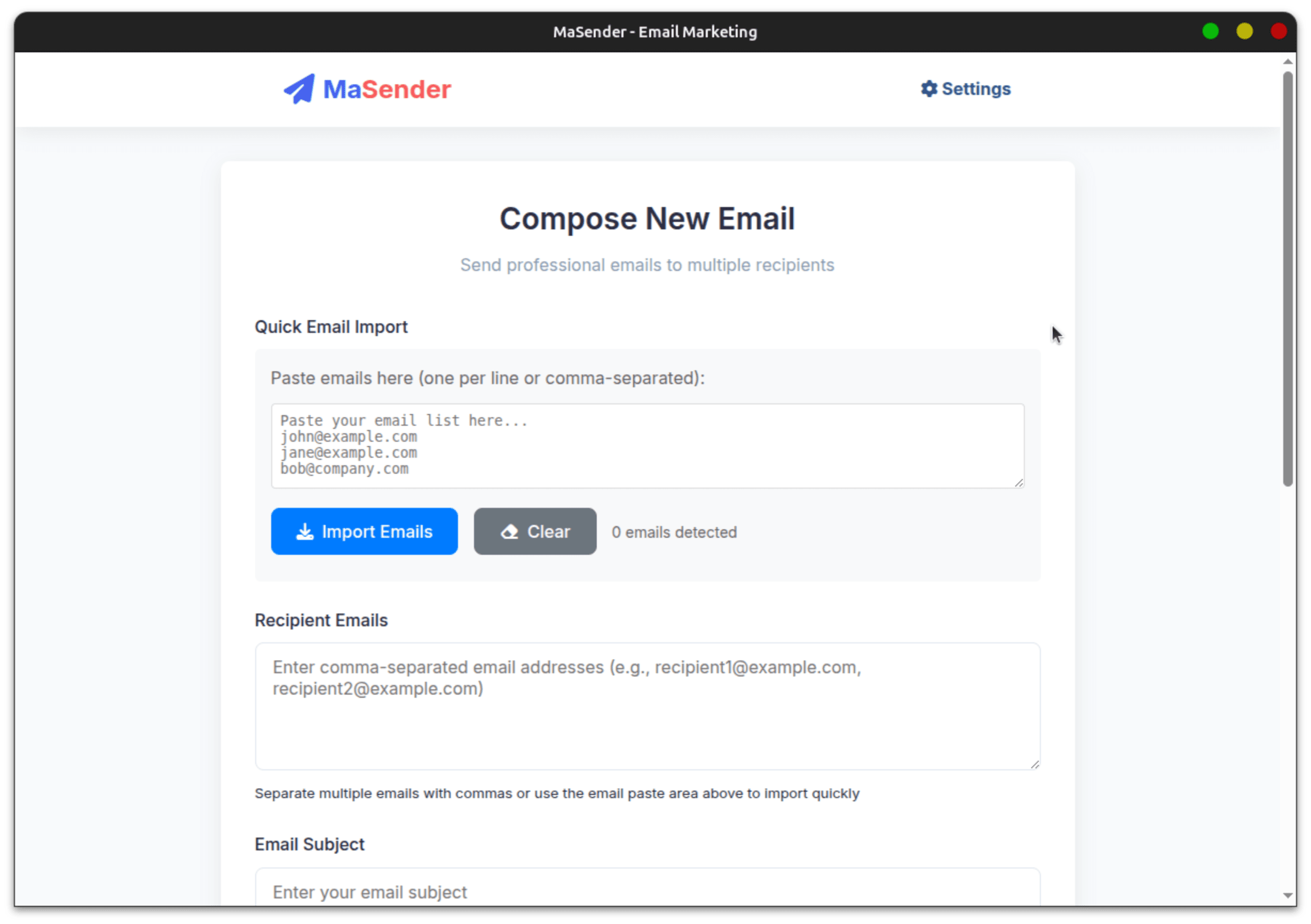 MaSender Screenshot 1